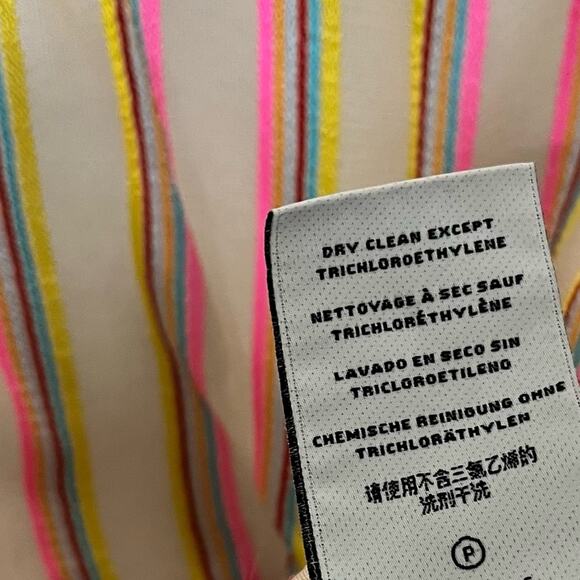 J Brand Multi Color Stripe Tank Top Size Small - Picture 8 of 9